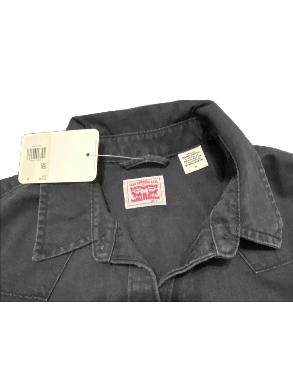 Levi's Black Long-Sleeve Western Snap Shirt